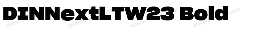 DINNextLTW23 Bold字体转换